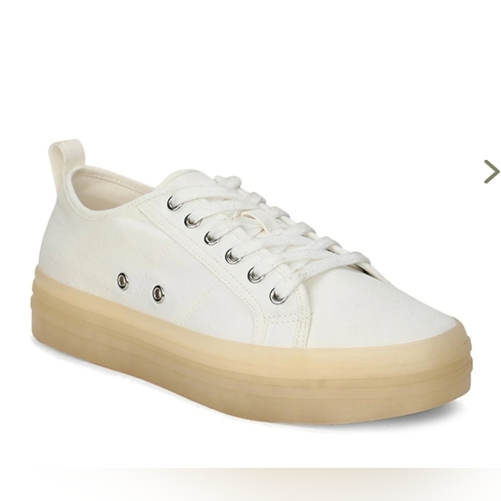 Aldo White Cotton Atheletic For LADIES Size 6
